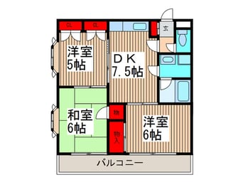 間取図 原第10マンション