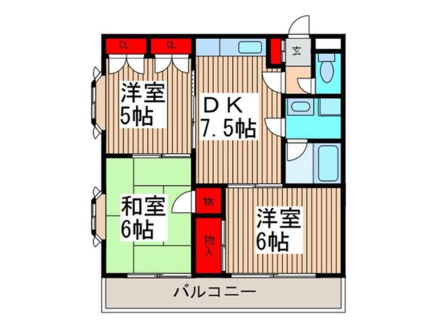 間取図 原第10マンション