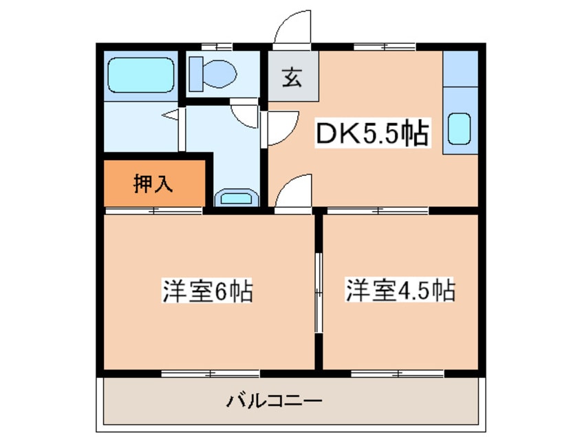 間取図 マロンハイツ