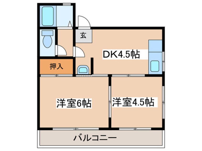 間取図 マロンハイツ