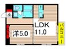 ライベスト関手屋 1LDKの間取り