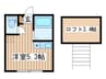 ア－ヴェル浅間台 1Rの間取り