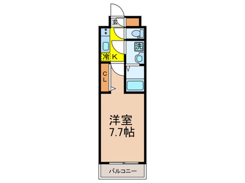 間取図 ガリシア南長崎（５０１）