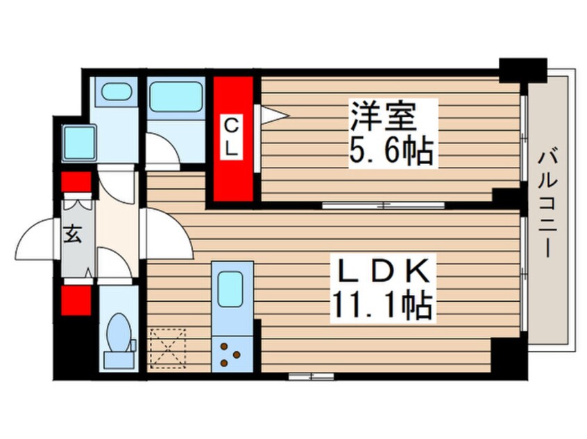 間取図 イートアパートメントヴェリタス