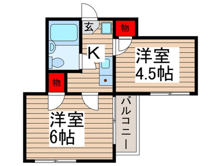 間取図 ヴィラン大宮