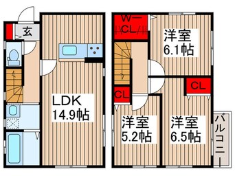 間取図 グランソフィア吉野町D号棟