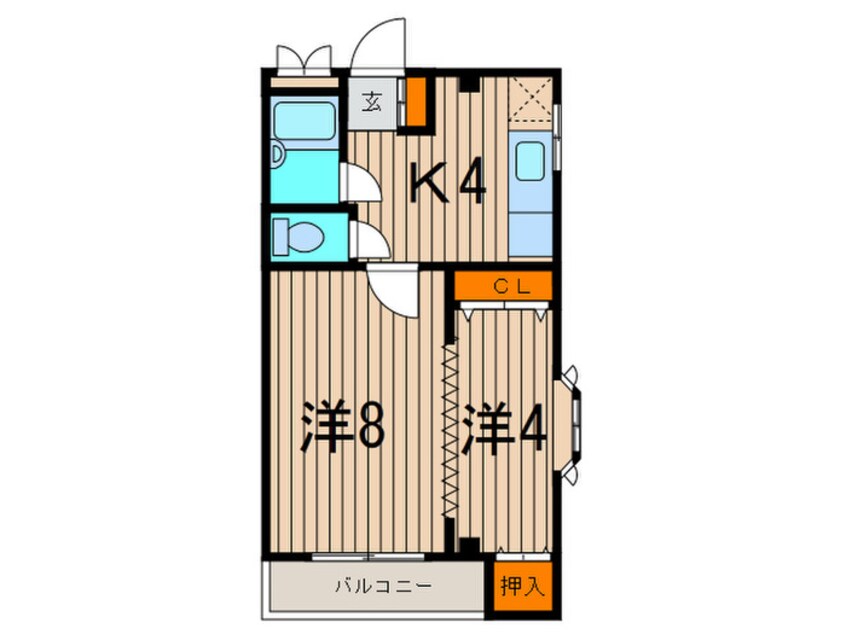 間取図 エスポワ－ル梶ヶ谷