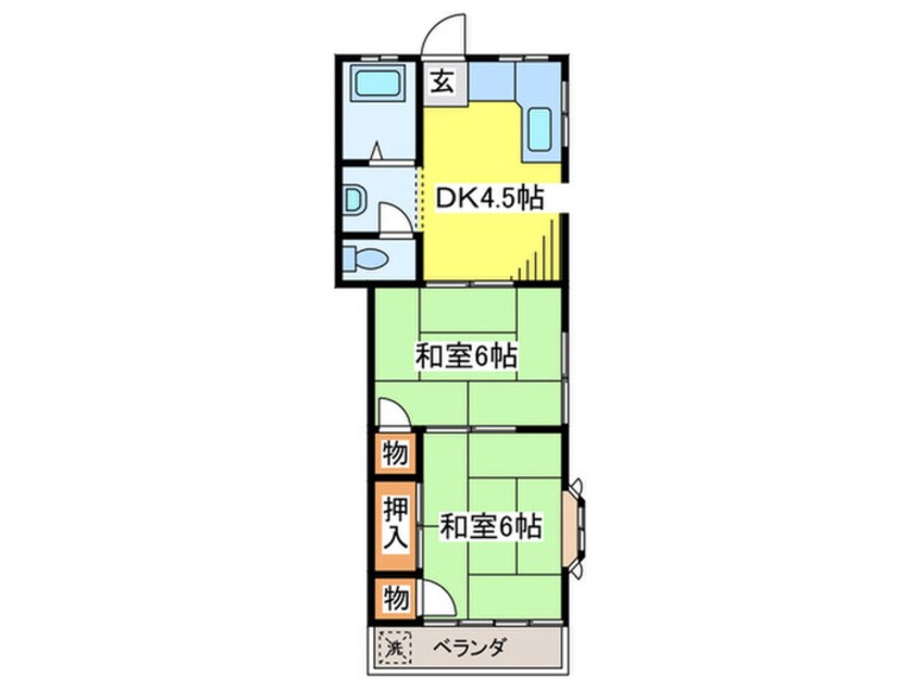 間取図 ユ－ハイツ