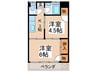 高橋マンションＡ棟 2Kの間取り
