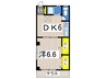 メゾンツツミ 1DKの間取り