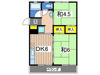 間取図 スカイマンション（103）