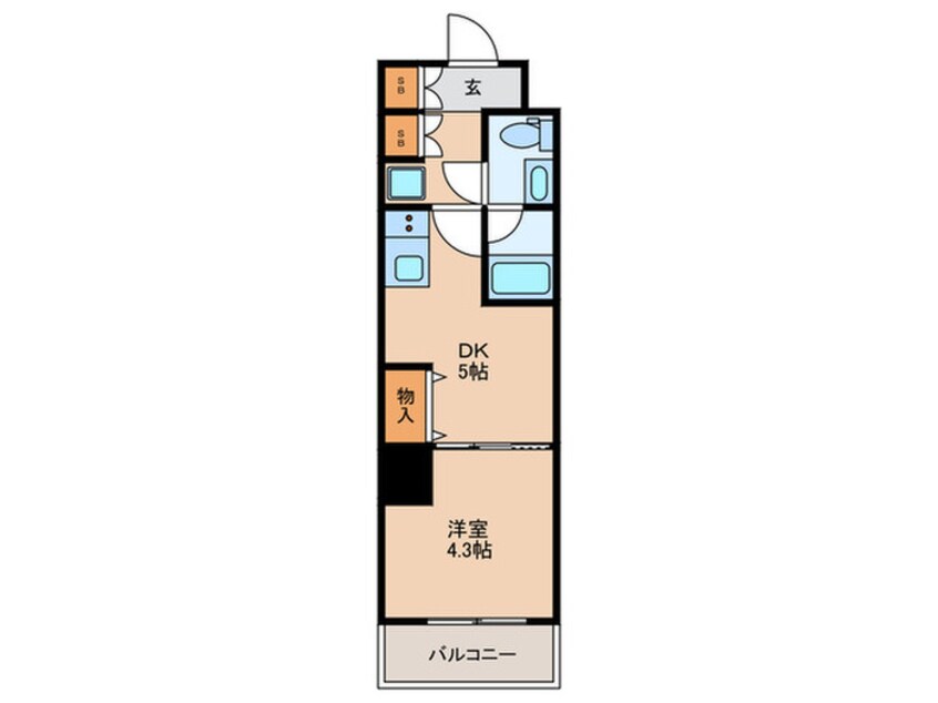 間取図 コンフォリア・リヴ志村三丁目