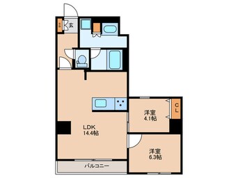 間取図 コンフォリア・リヴ志村三丁目