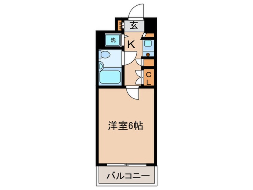 間取図 新丸子ﾀﾞｲｶﾝﾌﾟﾗｻﾞｼﾃｨ(410)