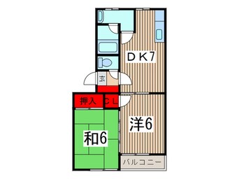 間取図 バ－デンハイム２号棟