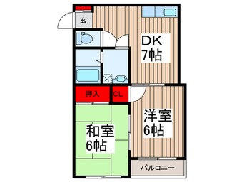 間取図 バ－デンハイム２号棟