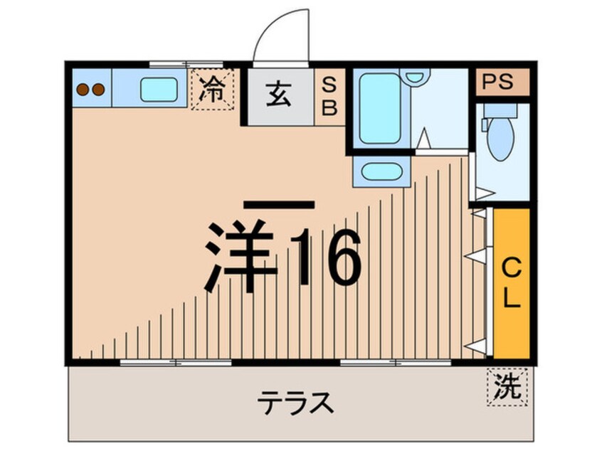 間取図 リーフコート東六郷