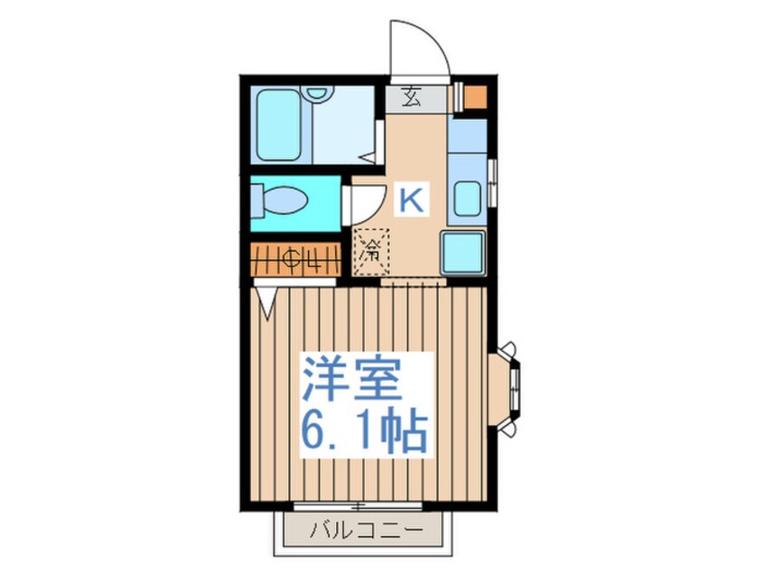 間取図 コーポ五十川 ２