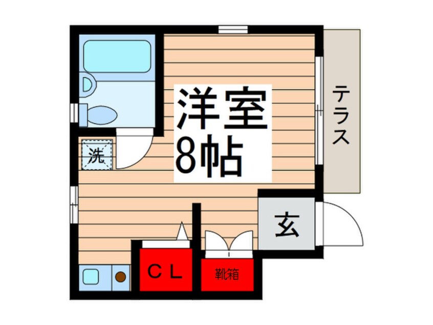 間取図 シャルム南行徳Ｄ