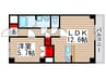 KalmiaEast 1LDKの間取り