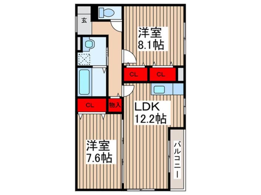 間取図 カーサ・ドルチェ