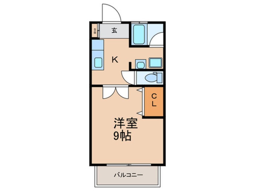 間取図 志村太陽ﾀﾞｲﾔﾓﾝﾄﾞﾏﾝｼｮﾝ（1402）