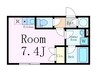 レジデンス西蒲田 1Rの間取り