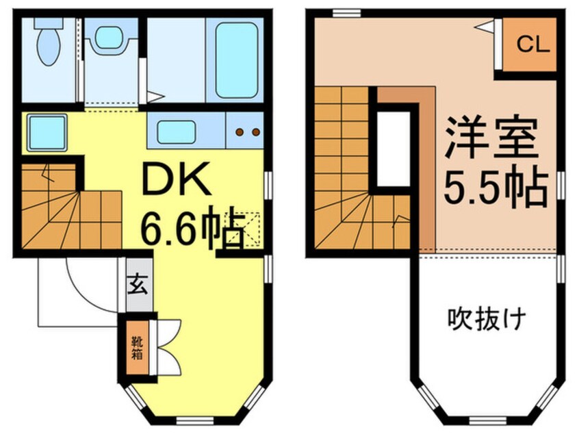 間取図 ラ・カーサ多摩川Ⅱ