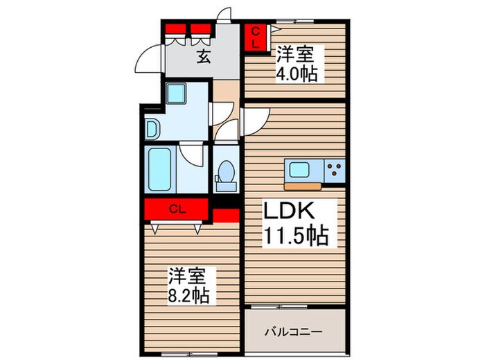 間取り図 グランデール　リーリエ