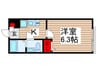 プラト－松戸戸定 1Kの間取り