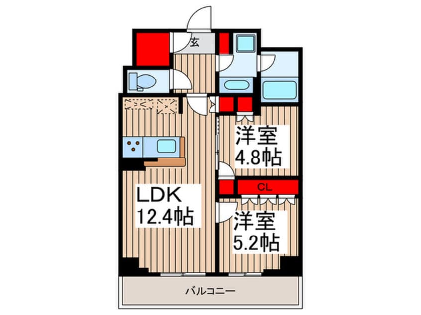 間取図 リーフシティ市川ザレジデンス