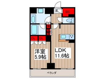 間取図 リーフシティ市川ザレジデンス