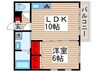 フィオ－レⅠ 1LDKの間取り