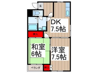 間取図 ジィミ－ハイツ