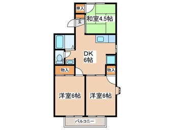 間取図 ドミール恋ヶ窪　B棟