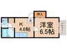 常盤台グリーン・サンハイツ 1Kの間取り