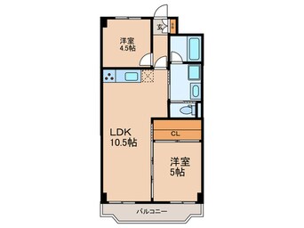 間取図 エクロール蓮根