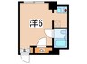 ラフィントール湘南 1Rの間取り