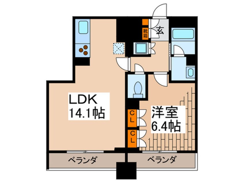 間取図 レジディア錦糸町Ⅱ