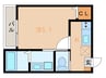 Searex横須賀中央 1Kの間取り