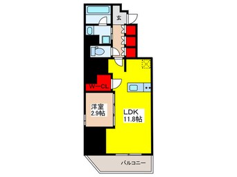 間取図 ｸﾛｽﾚｼﾞﾃﾞﾝｽ神田神保町