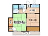 シティハイム南町 2Kの間取り