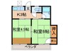 シティハイム南町 2Kの間取り