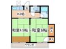 シティハイム南町 2Kの間取り