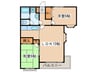 メゾン明徳 2LDKの間取り