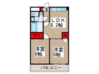 間取図 ファベール西浦和１