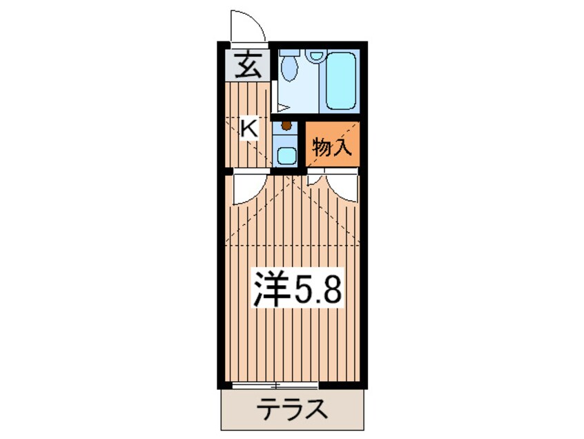 間取図 ＡＢＬＥ　ＨＩＲＡＴＳＵＫＡ