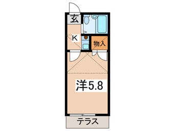 間取図 ＡＢＬＥ　ＨＩＲＡＴＳＵＫＡ