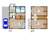 小沢様貸家 2DKの間取り