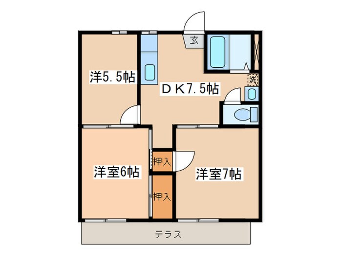 間取り図 コ－ポ滝沢Ａ